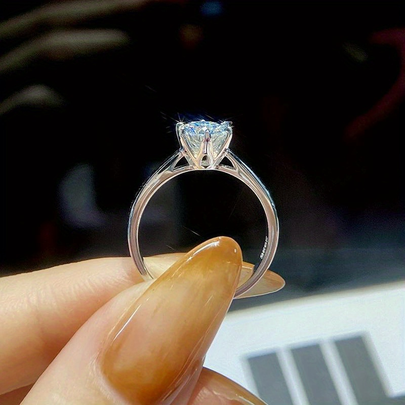 Customizable Moissanite Engagement Ring Vintage Bohemian Style